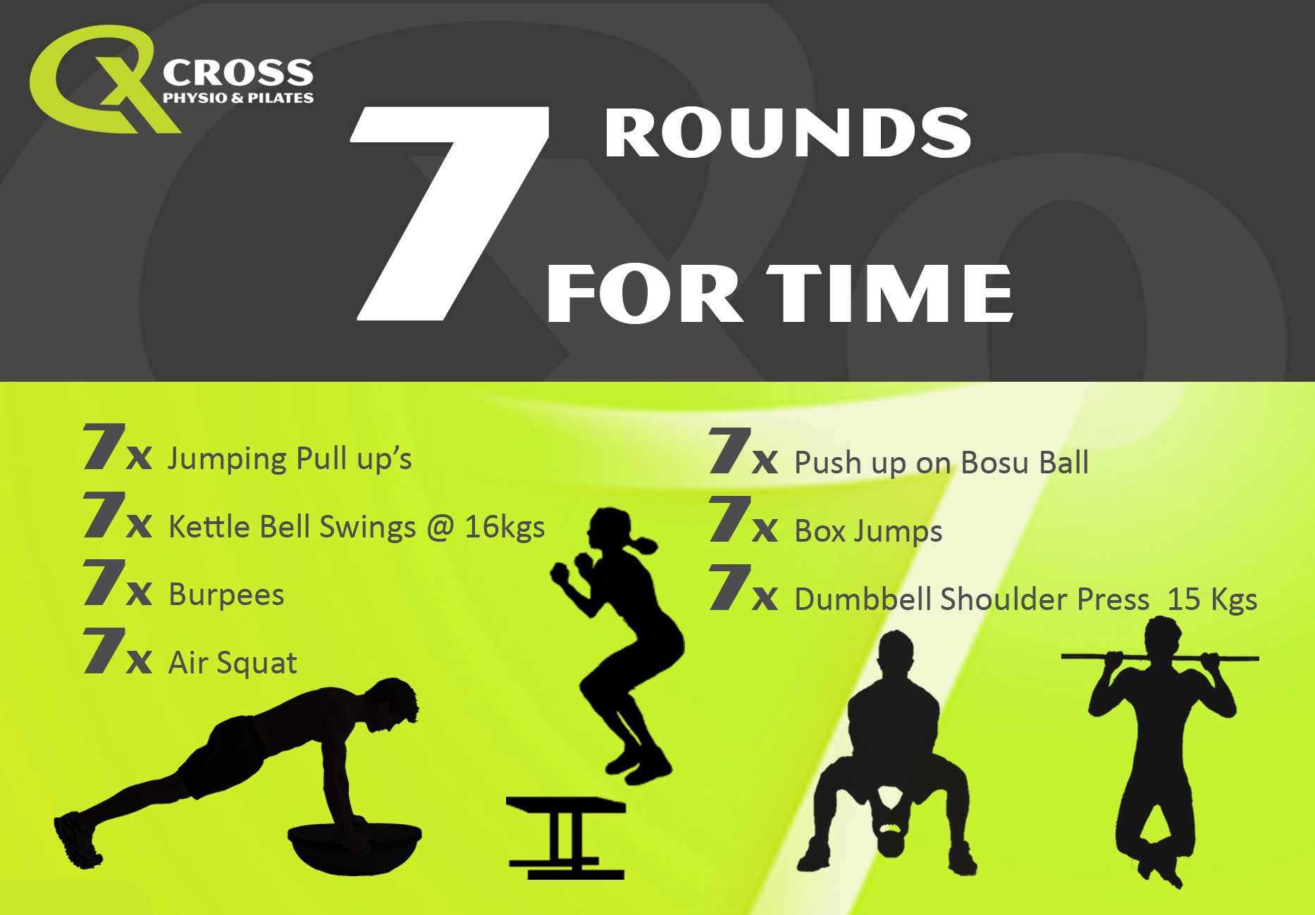 Cross fitness exercises